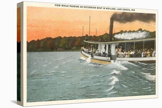 Excursion Boat, Lake Geneva, Wisconsin-null-Stretched Canvas