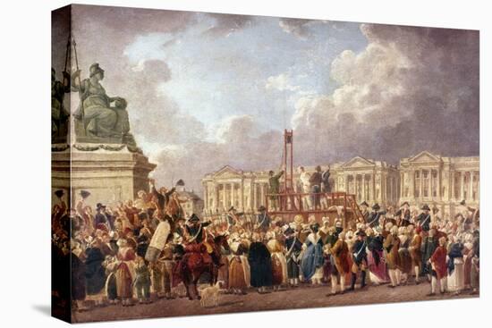 Execution by Guillotine in Paris During the French Revolution, 1790S (1793-180)-Pierre Antoine De Machy-Premier Image Canvas