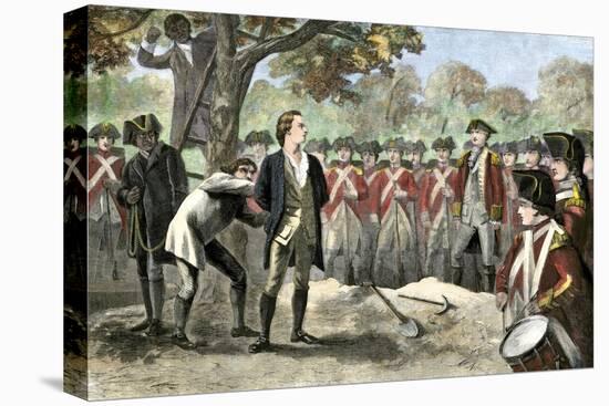 Execution of Patriot Nathan Hale by the British, 1776-null-Premier Image Canvas
