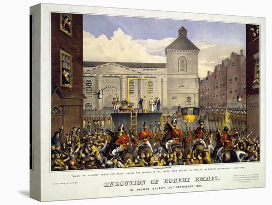 Execution of Robert Emmet in Thomas Street, 20th September 1803, 1803-null-Premier Image Canvas