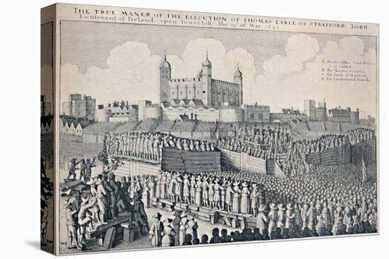 'Execution of the Earl of Strafford', c1641, (1903)-Wenceslaus Hollar-Premier Image Canvas