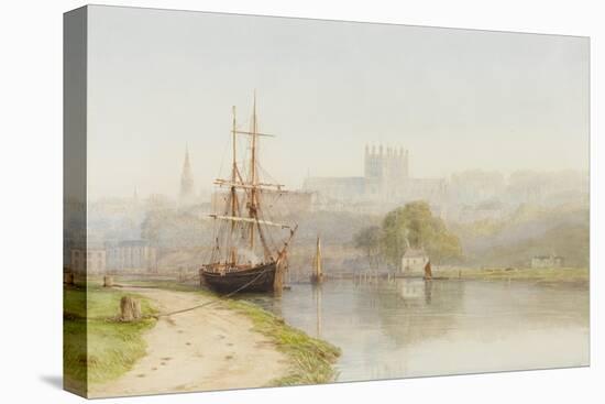 Exeter Canal Below Exeter Cathedral, 1890-1900-Arthur Henry Enock-Premier Image Canvas