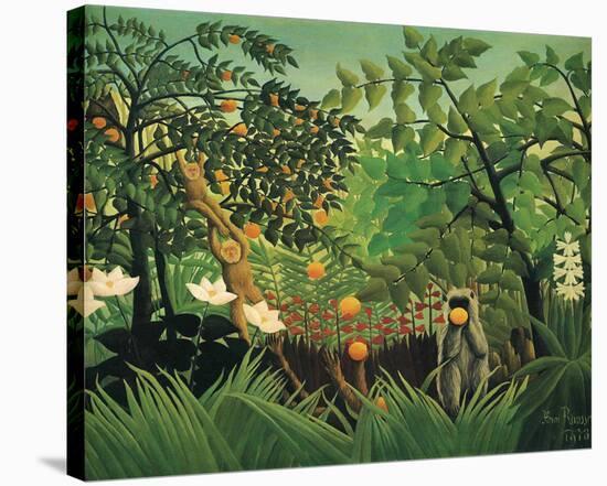 Exotic Landscape, 1910-Henri Rousseau-Stretched Canvas