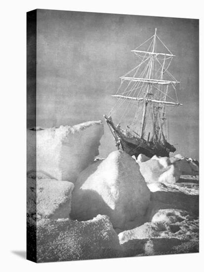 Explorer Ernest Shackleton's Ship "Endurance" Trapped and Slowly Crushed by Ice in Weddell Sea-null-Premier Image Canvas