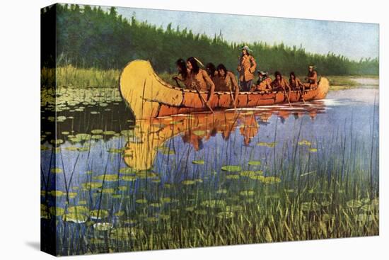 Explorers and Indians, 1905-Frederic Sackrider Remington-Premier Image Canvas
