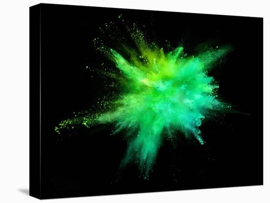 Explosion of Coloured Powder on Black Background-Jag_cz-Premier Image Canvas