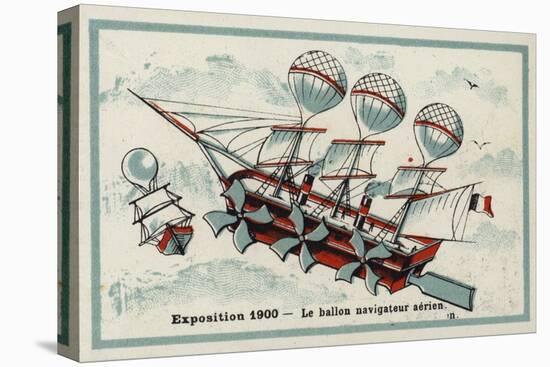 Exposition 1900 - Airship-null-Premier Image Canvas