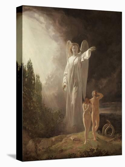 Expulsion of Adam and Eve, 1880s, by John Faed, 1820-1902.-John Faed-Stretched Canvas