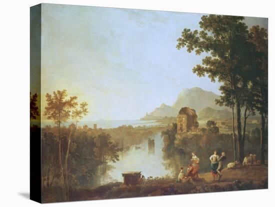 Extensive Coastal Landscape at Evening-Richard Wilson-Premier Image Canvas