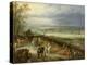 Extensive Landscape with Travellers on a Country Road, C.1608-10-Jan Brueghel the Elder-Premier Image Canvas