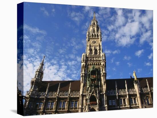 Exterior and Clock Tower of the Neues Rathaus, Munich, Bavaria, Germany-Ken Gillham-Premier Image Canvas