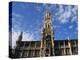 Exterior and Clock Tower of the Neues Rathaus, Munich, Bavaria, Germany-Ken Gillham-Premier Image Canvas