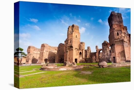 Exterior, Baths of Caracalla, UNESCO World Heritage Site, Rome, Latium (Lazio), Italy, Europe-Nico Tondini-Premier Image Canvas