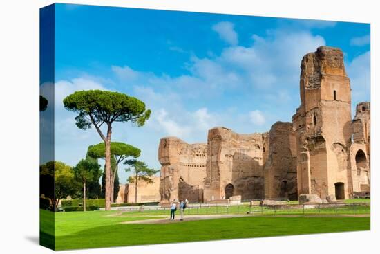 Exterior, Baths of Caracalla, UNESCO World Heritage Site, Rome, Latium (Lazio), Italy, Europe-Nico Tondini-Premier Image Canvas