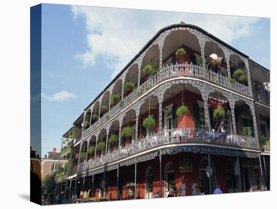 Exterior of a Building with Balconies, French Quarter Architecture, New Orleans, Louisiana, USA-Alison Wright-Premier Image Canvas