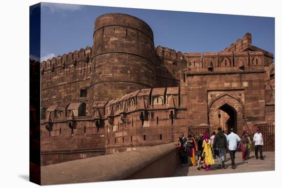 Exterior of Agra Fort, UNESCO World Heritage Site, Agra, Uttar Pradesh, India, Asia-Ben Pipe-Premier Image Canvas