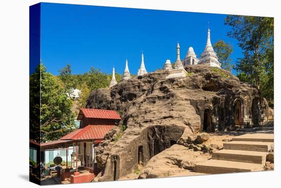 Exterior of Hpo Win Daung Caves (Phowintaung Caves), Monywa, Myanmar (Burma)-Jan Miracky-Premier Image Canvas