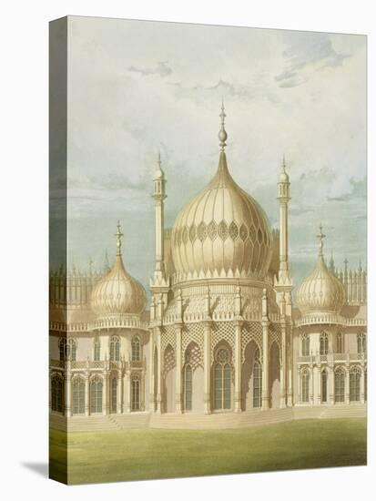 Exterior of the Saloon from Views of the Royal Pavilion, Brighton by John Nash, 1826-John Nash-Premier Image Canvas