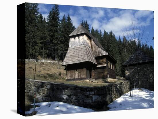 Exterior of Wooden Ruthenian Orthodox Church in Village of Zuberec, Zilina Region, Slovakia-Richard Nebesky-Premier Image Canvas