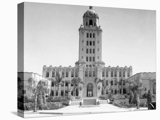 Exterior View of Beverly Hills City Hall-null-Premier Image Canvas