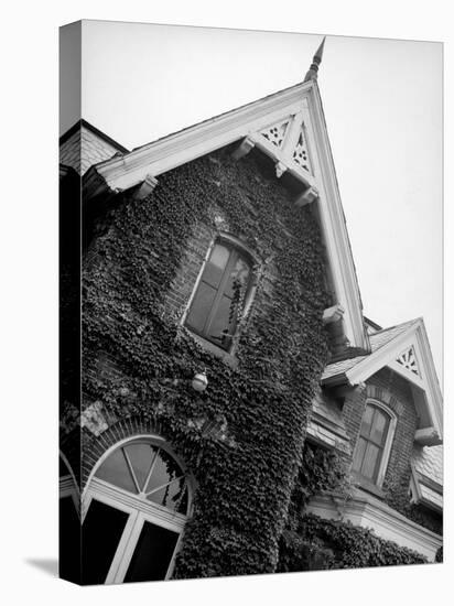 Exterior View of Ivy-Covered Brick House, Ustasia, in the Hudson River Valley-Margaret Bourke-White-Premier Image Canvas