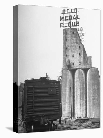 Exterior View of the Gold Medal Flour Mill-Wallace Kirkland-Premier Image Canvas