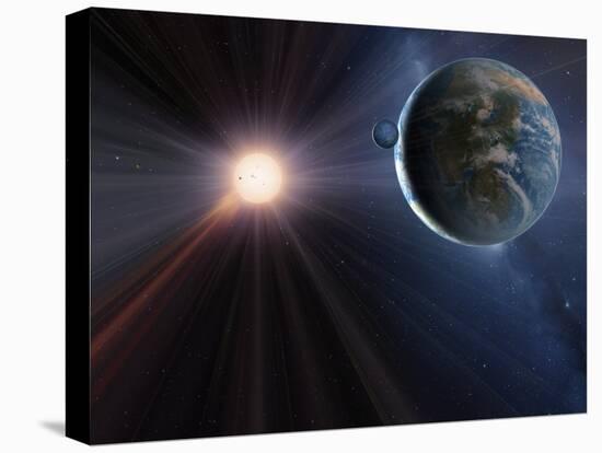 Extrasolar Planet Gliese 581c, Artwork-Detlev Van Ravenswaay-Premier Image Canvas