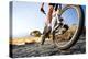 Extreme Mountain Bike Sport Athlete Man Riding Outdoors Lifestyle Trail-warrengoldswain-Premier Image Canvas