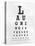 Eye Chart Typography II-null-Stretched Canvas