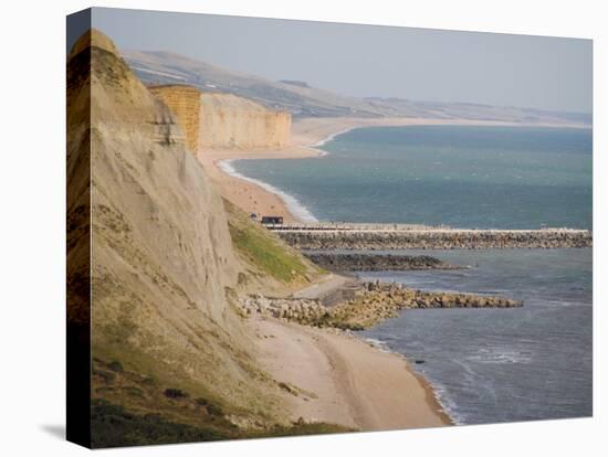 Eype Mouth, Dorset Coast Path to Thornecombe Beacon, Jurassic Coast, Dorset, England, UK-David Hughes-Premier Image Canvas