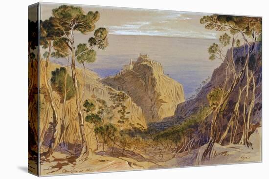 Eza, France, 1865 (Ink & W/C on Paper)-Edward Lear-Premier Image Canvas