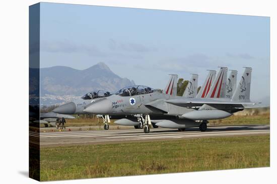 F-15D Baz from the Israeli Air Force at Decimomannu Air Base, Italy-Stocktrek Images-Premier Image Canvas