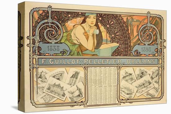 F. Guillot Pelletier Calendar, 1897-Alphonse Mucha-Premier Image Canvas