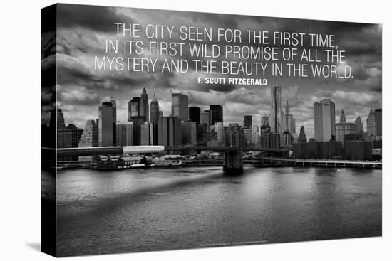 F. Scott Fitzgerald New York Quote-null-Stretched Canvas