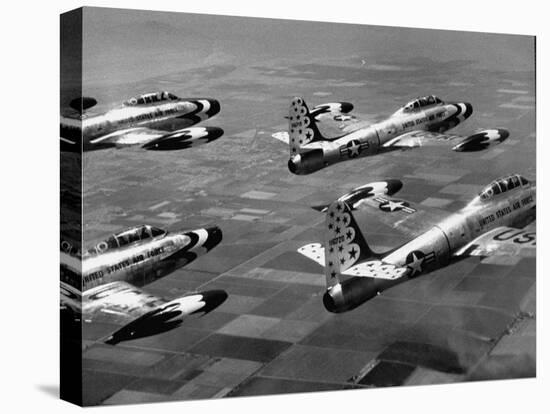 F84 Planes Flying in Formation-J^ R^ Eyerman-Premier Image Canvas