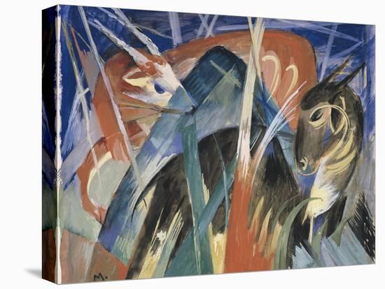 Fable Animals I (Composition with Animals), 1913-Franz Marc-Premier Image Canvas