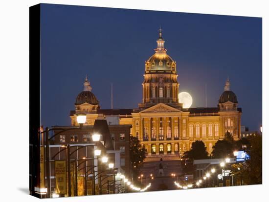 Facade of a Government Building, Iowa State Capitol, Des Moines, Iowa, USA-null-Premier Image Canvas