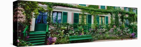 Facade of Claude Monet's House, Giverny, France-null-Stretched Canvas