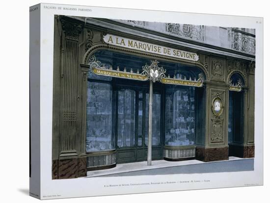 Facade of the a La Marquise De Sevigne Shop in Paris-null-Premier Image Canvas