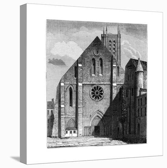 Façade of the Ancient Church of the Abbey of Sainte-Geneviève, Paris, France ,1849-null-Premier Image Canvas