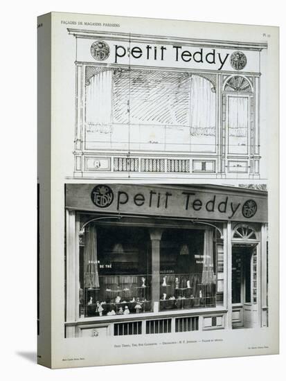 Facade of the Petit Teddy Shop in Paris-null-Premier Image Canvas