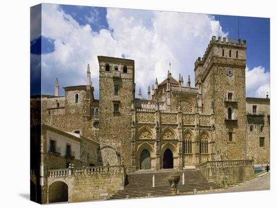 Facade of the Royal Monastery of Santa Maria De Guadalupe, Caceres Area, Extremadura, Spain-Michael Busselle-Premier Image Canvas