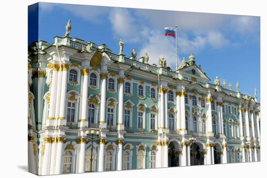 Facade of the Winter Palace, the State Hermitage Museum, UNESCO World Heritage Site, St. Petersburg-Miles Ertman-Premier Image Canvas