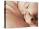 Face of a Sleeping Two Month Old Baby Boy-Cristina-Premier Image Canvas