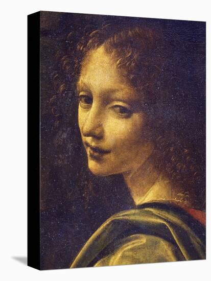 Face of Angel, Detail from Virgin of Rocks, 1483-1490-Leonardo da Vinci-Premier Image Canvas