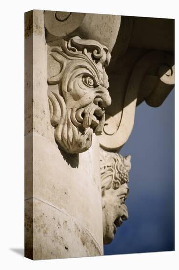 Faces in Architecture - Pont Neuf, Paris - Detail-Robert ODea-Premier Image Canvas