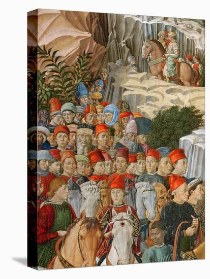 Faces in the Procession, Including a Self Portrait-Benozzo di Lese di Sandro Gozzoli-Premier Image Canvas