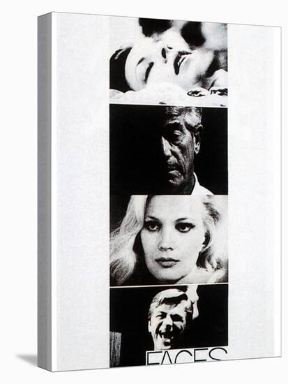 Faces, John Marley, Gena Rowlands, Seymour Cassel, 1968-null-Stretched Canvas