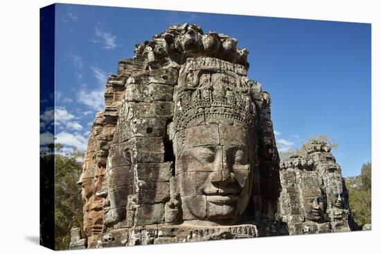 Faces Thought to Depict Bodhisattva Avalokiteshvara, Angkor World Heritage Site-David Wall-Premier Image Canvas