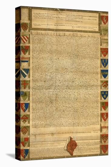 Facsimile Of Burnt Magna Carta-null-Premier Image Canvas